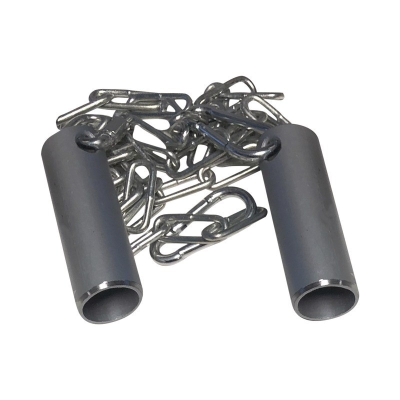 SICHERHEITSKETTE FÜR GITTERPLATTEN MIT EDELSTAHLROHR