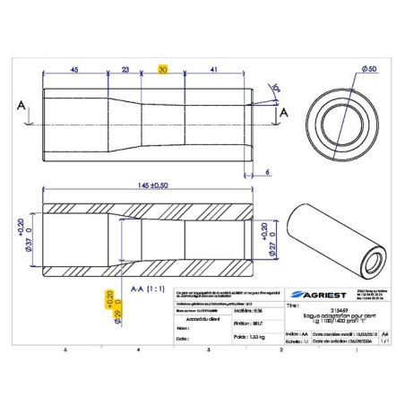 RINGADAPTER Ø36 CC 1100/1400