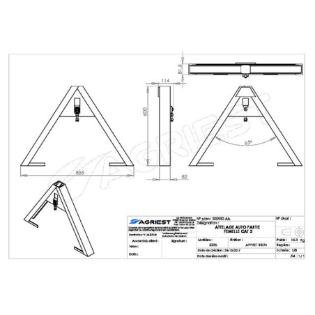PARTE HEMBRA DE ENGANCHE AUTOMÁTICO CAT 2