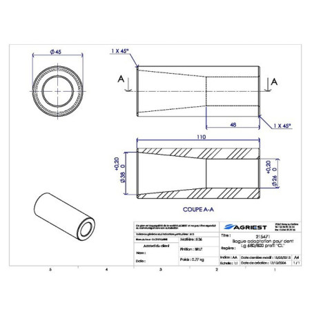 ADATTATORE RING Ø36CL 680/800
