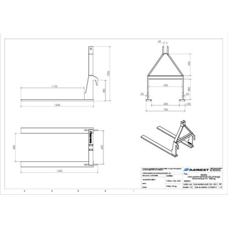 EEN-STUK PALLETLIFTER ATT AUTO CH.600 KG