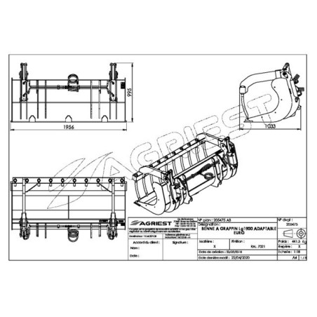 CUBO DE AGARRE AP-BG AVC DTSLG1900 M EURO SS ST