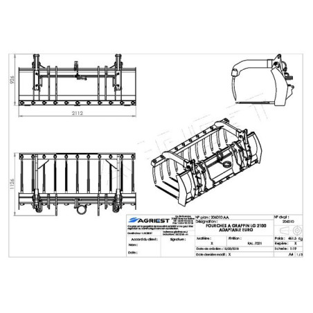 FORCELLA GRAB AP-FG AV DTSLG2100 M EURO S SST