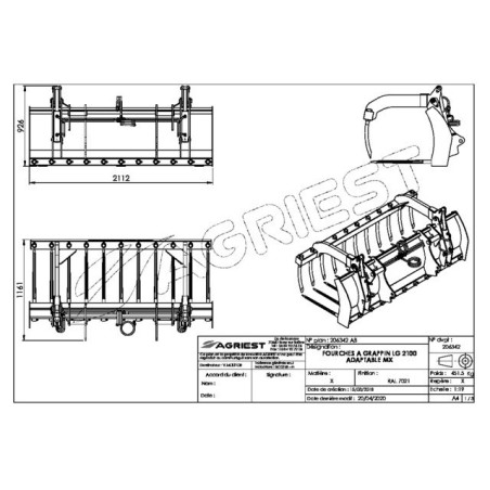 AP-FG AV DTSLG2100 M MESH GRAB VORK
