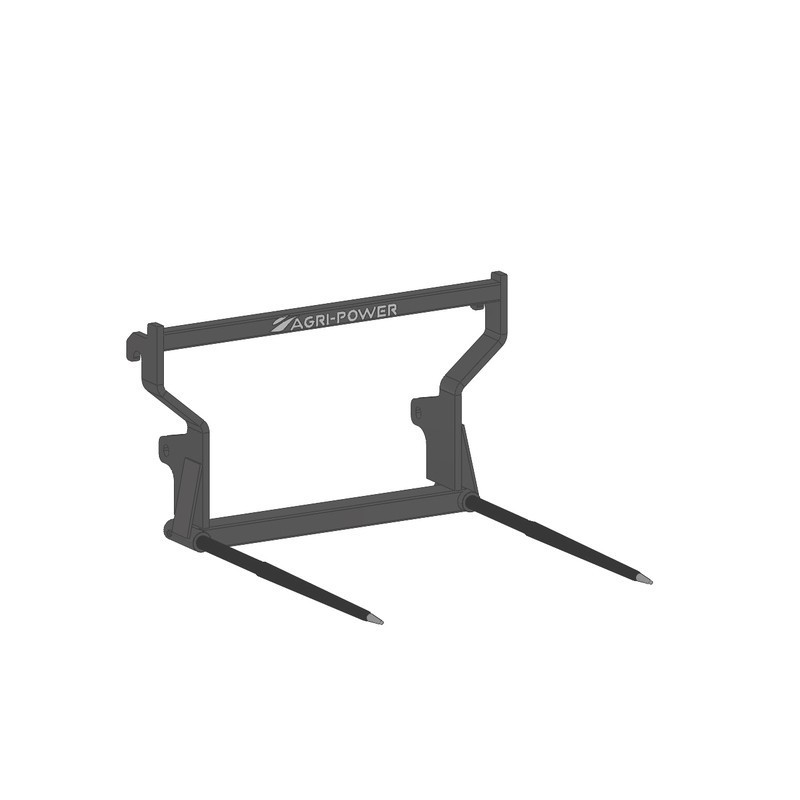 PIC'BAL EURO AVEC 2 DENTS 1100X36 PERCE GRIS