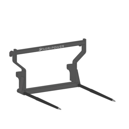 PIC'BAL EURO CON 2 DENTI 1100X36 CANNA GRIGIA