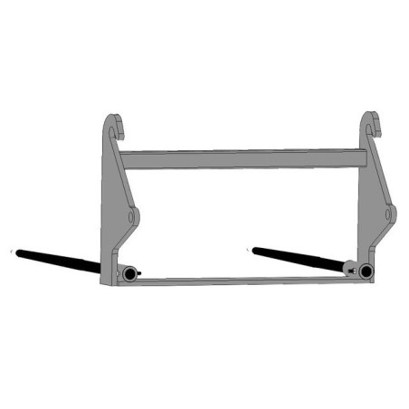 PIC'BAL FAUCHEUX BIANCO CON 2 DENTI 36X1100 P FORATI