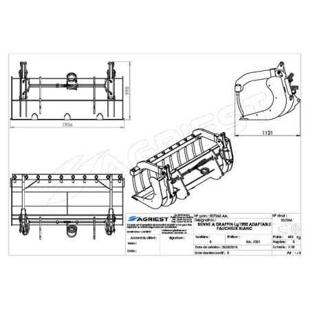 GRABA BUCKET AP-BG AVC DTSLG1900 M FAUCHE UX STD SST