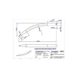 DENT DE FOURCHE Ø25 LG 420 COURBEE SP GRIFFE ALL
