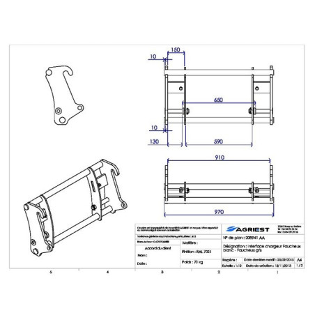 INTERFACE CHARGEUR FAUCHEUX STD-FAUCHEUX AM