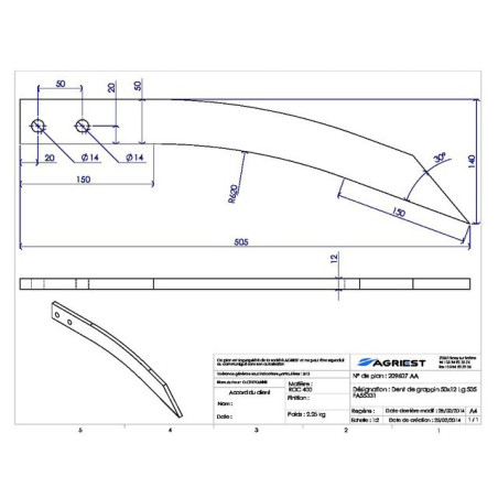 GREIFZAHN 50X12 LG 505 FX 55331