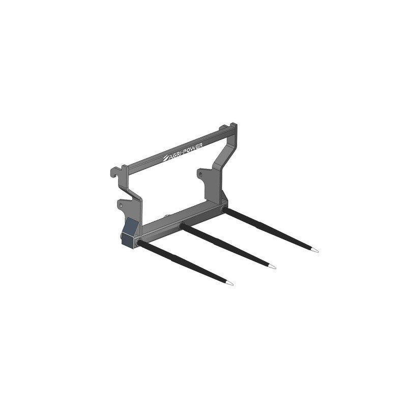 PIC'BAL EURO CON 3 DENTI 1100X40 GRIGIA PERFORATA S