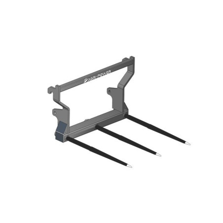 PIC'BAL EURO CON 3 DENTI 1100X40 GRIGIA PERFORATA S