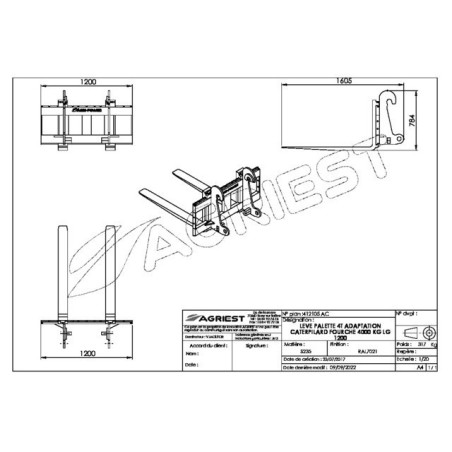 MONTACARGAS 4T TIPO 1200 CATERPILLAR