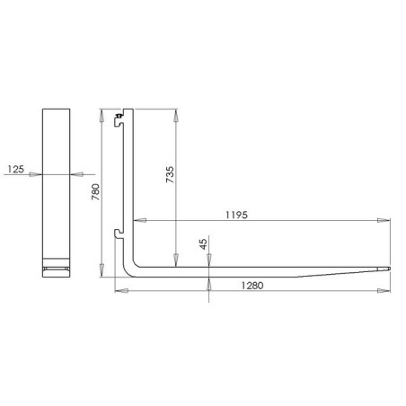 PALLET CON CARRELLO ELEVATORE LG 1200 CARICATORE FRONTALE CAPACITÀ UX 4T