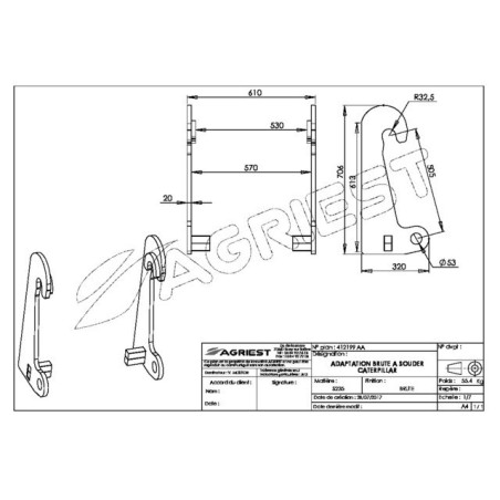 ROUGH WELD FITTING KITCATERPILLAR