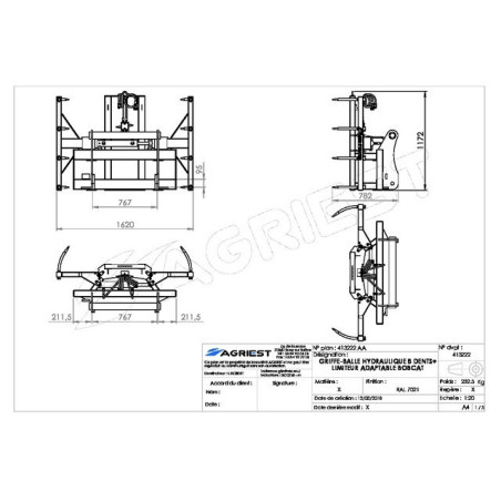 8T BOBCAT FLEX+DREHMOMENT+L LIMIT+VALVE HYDRAU KUGELKLAUE