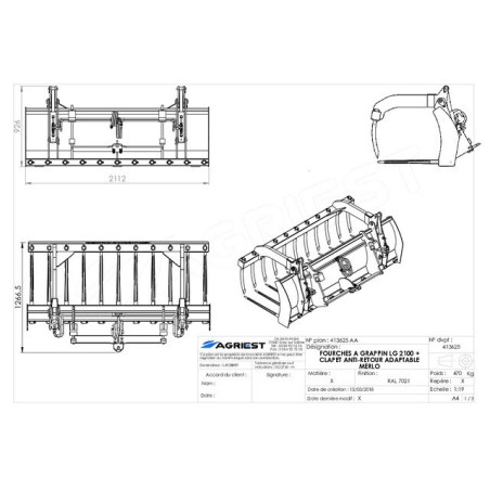 AP-FG AV DTS LG2100 M MERLO GREIFGABEL