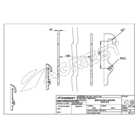 DIECI ROUGH WELD ADAPTER KIT N. 2