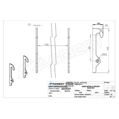 KIT DE ADAPTADORES DE SOLDADURA DIECI ROUGH NO. 3