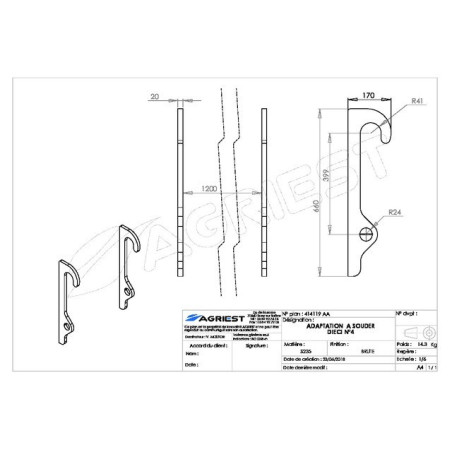 DIECI ROUGH WELD ADAPTER KIT NR. 4