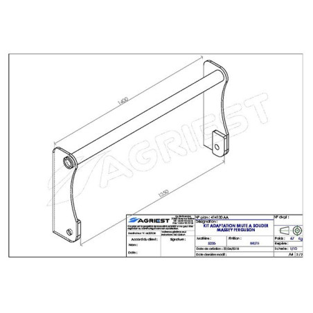 KIT DE AJUSTE TOSCO MASSEY FERGUSON 1380