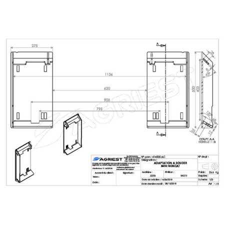 KIT ADAPTADOR DE SOLDADURA BOBCAT MINI ROUGH
