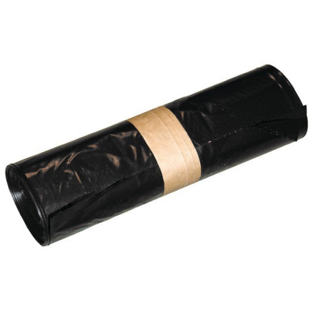 SACCO DELLA SPAZZATURA IN POLIETILENE NERO 100 LITRI 55 MICRON SCATOLA DA 200 SACCHI
