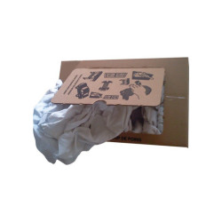 10 KG WEISSER BAUMWOLLSTOFF AUS PAPPE