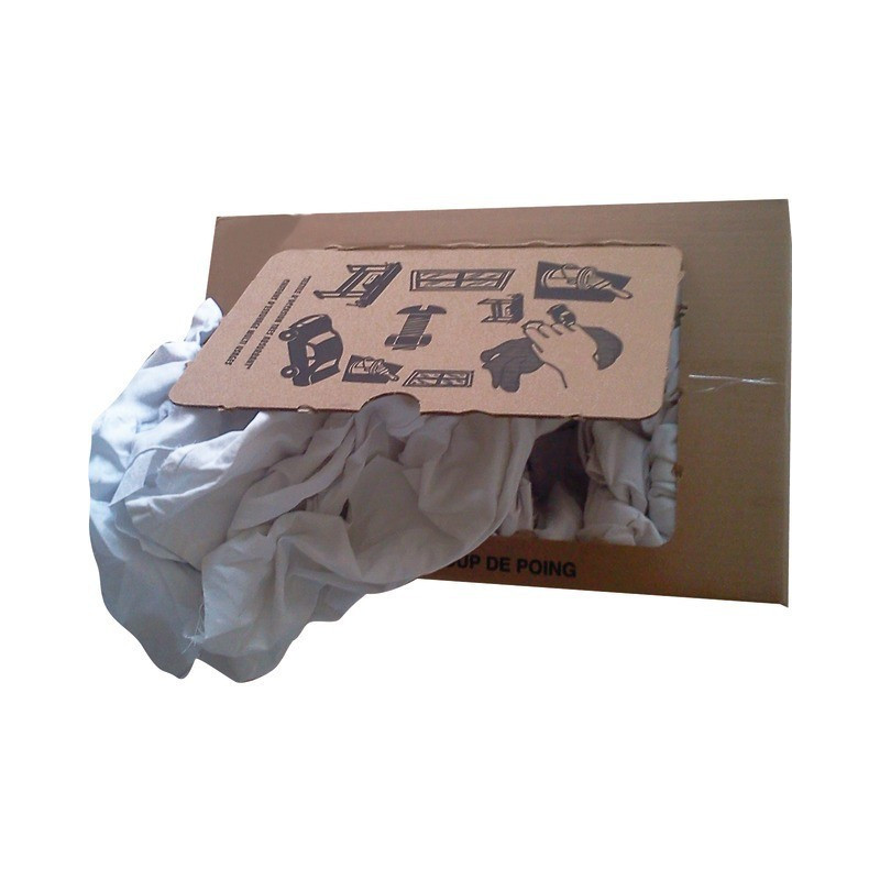 10 KG WEISSER BAUMWOLLSTOFF AUS PAPPE