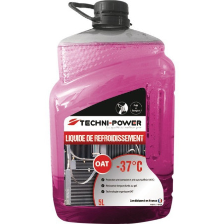 Liquide refroidissement oat universel-37°c 5l Techni-Power