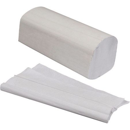 PAQUET 100 ESSUIE-MAINS BLANC ECO 22,5X35CM