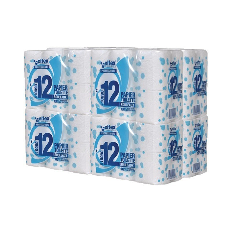 PAQUETE DE 2 CAPAS DE PAPEL HIGIÉNICO BLANCO 96 RLX