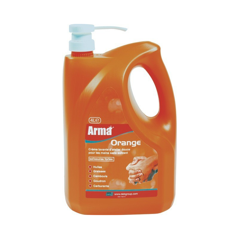 CREMA LIMPIADORA DE JABÓN ARMA NARANJA HEAVY DIRT CAN 4 LITROS