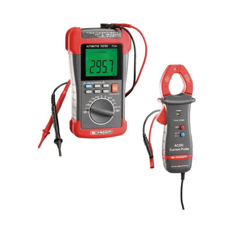 AUTOMOBIEL-MULTIMETER + FACOM KLEMMETER