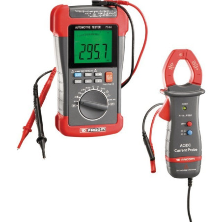AUTOMOBIEL-MULTIMETER + FACOM KLEMMETER