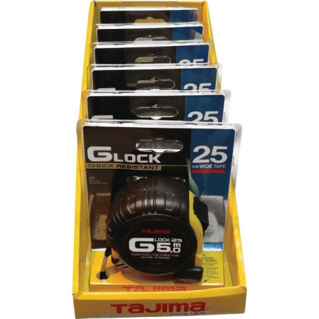 SERRATURA G DA 6 METRI, 5 M X 25 MM DISPLAY GIALLO ANTIURTO, TAJIMA