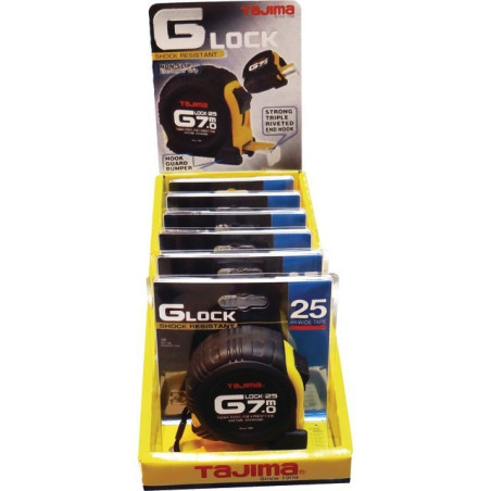 PANTALLA DE CINTA G DE 6 METROS 7 M X 25 MM TAJIMA AMARILLO A PRUEBA DE DESCARGAS