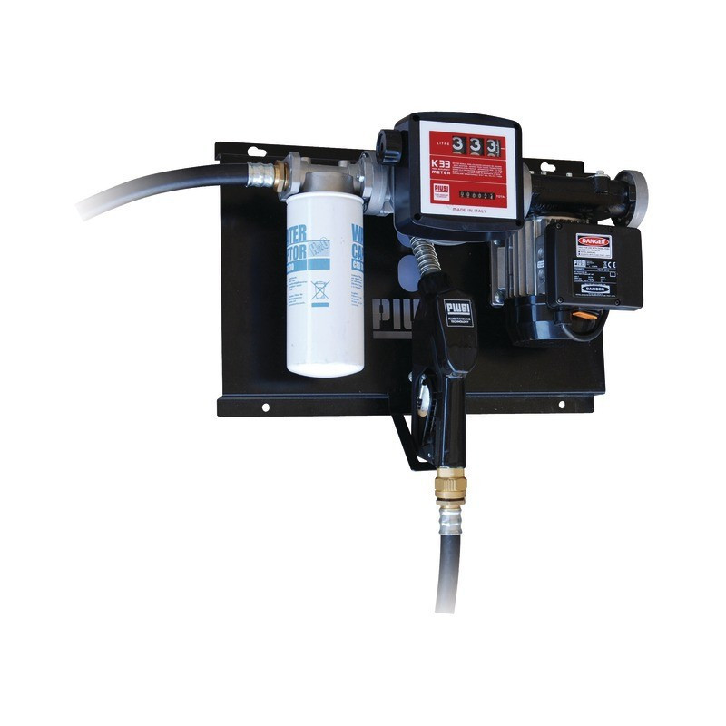 STATION MURALE GASOIL 56L/MN PISTOLET ALU PIUSI