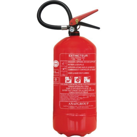 ABC-PULVER-FEUERLÖSCHER MIT WANDHALTERUNG