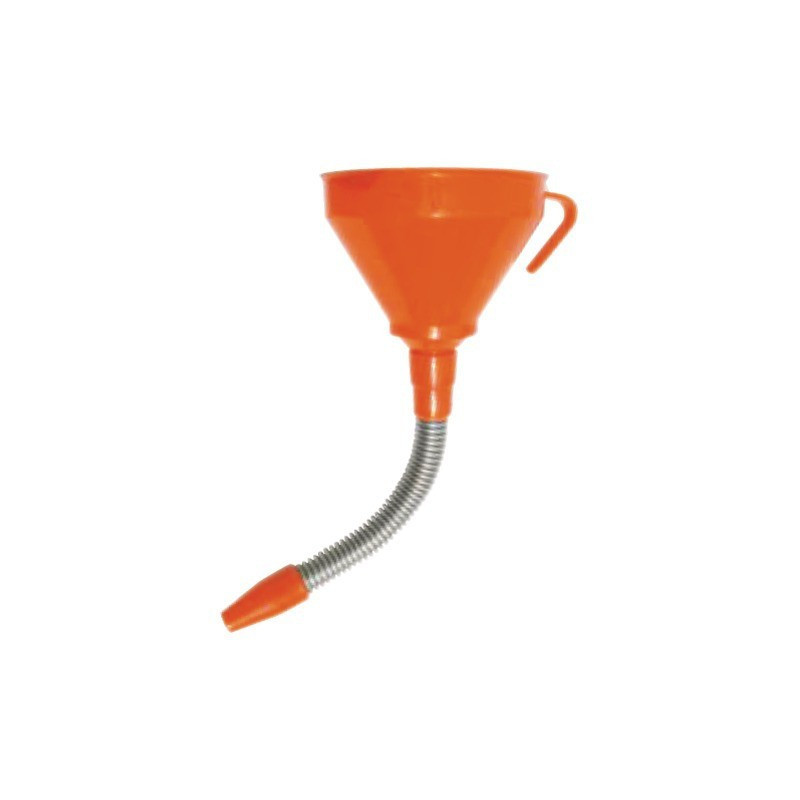 Diámetro del embudo de plástico 160 mm con longitud de boquilla flexible metálica 330 mm