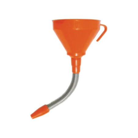 Entonnoir plastique diamètre 160 mm avec bec flexible métallique longueur 330 mm