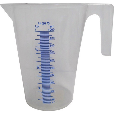 CARAFFA DI PLASTICA GRADUATA 1L