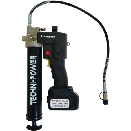 POMPA ELETTRICA PER GRASSO 24V 2.0 AH 2 BATTERIE TECHNI-POWER