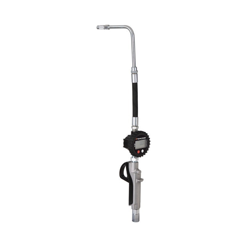 PISTOLA DE ACEITE DE MEDIDOR DIGITAL Y TOBERA FLEXIBLE TECHNI-POWER