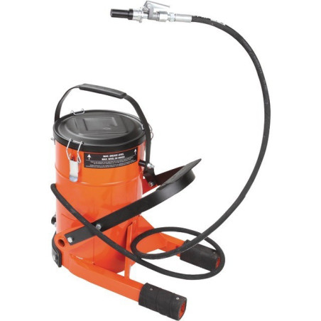 BOMBA DE GRASA DE PIE DE 10 KG CON QUICK CLIP GROZ