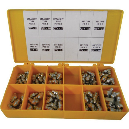 GRAISSEURS ASSORTIMENT COFFRET DE 110 PIECES TECHNI-POWER