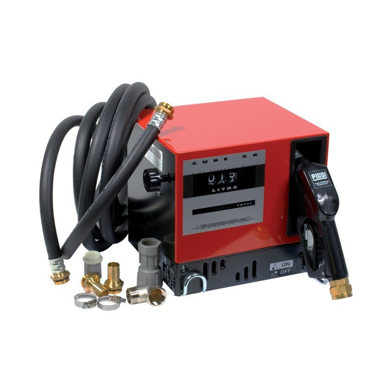 WANDGEMONTEERDE DIESELCUBE STATION 56L/MIN GEFAIRED PIUSI