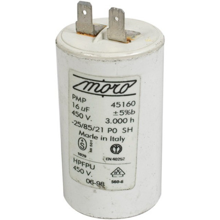 16μF POMP E80 CONDENSOR & PANTHER PIUSI