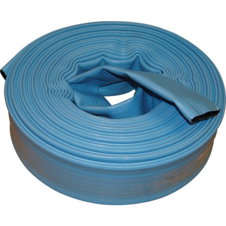 MANGUERA PLANA AZUL DE PVC FLAT 7 35 MM POR METRO